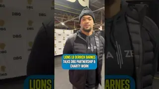 #Lions LB Derrick Barnes discusses giving back to the community #fyp #onepride #nfl #detroit