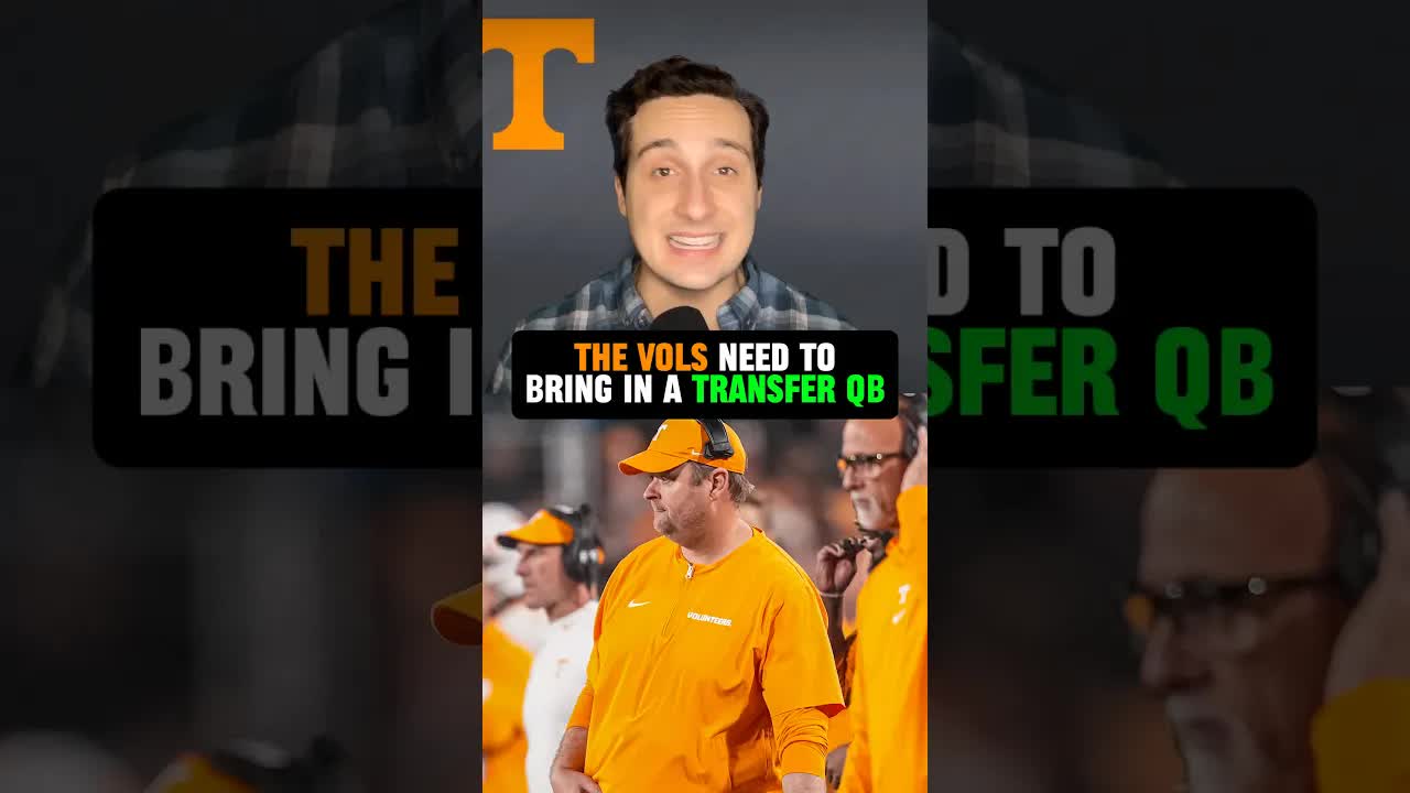 Bringing in an experienced starter is the BEST move for the #Vols next year 🍊 #Tennessee #football