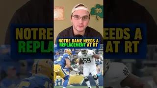 A key spot on the #Irish O-Line is up for grabs, but who will take it 🤔 #NotreDame #football #edit
