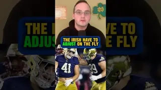 The loss of Hinish forces the #Irish to dip into the portal again ☘️ #NotreDame #football #shorts