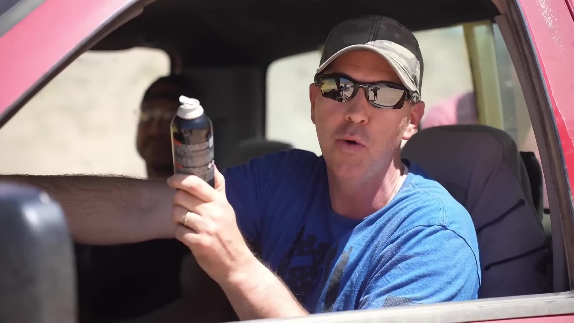 OC spray effectiveness demonstration
