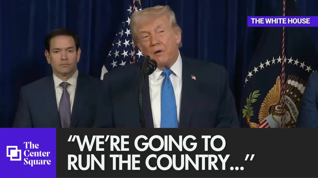 Pres.Trump: "We're going to run the country until...we can do a safe, proper & judicious transition"