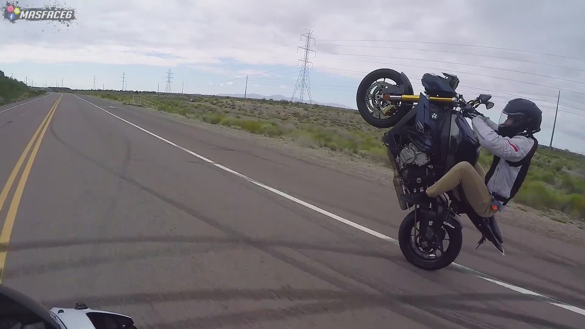 Premium motorcycle wheelie capabilities demonstrated