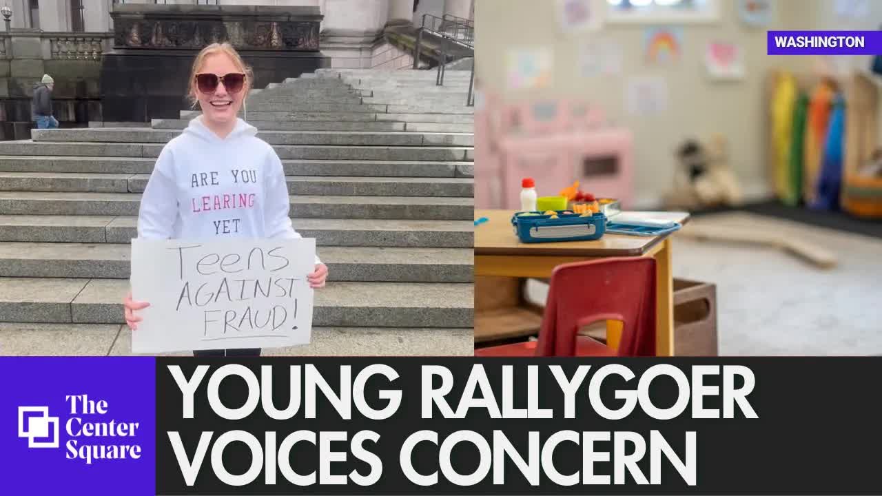 Young rallygoer voices concern about impact on her generation