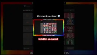 Can you come up with a better team than me? (Full video is posted on my channel) #shorts