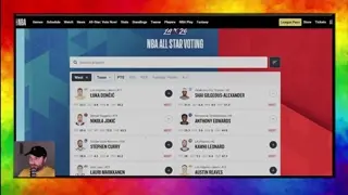 Selecting Starting NBA All-Stars for the Western & Eastern Conference