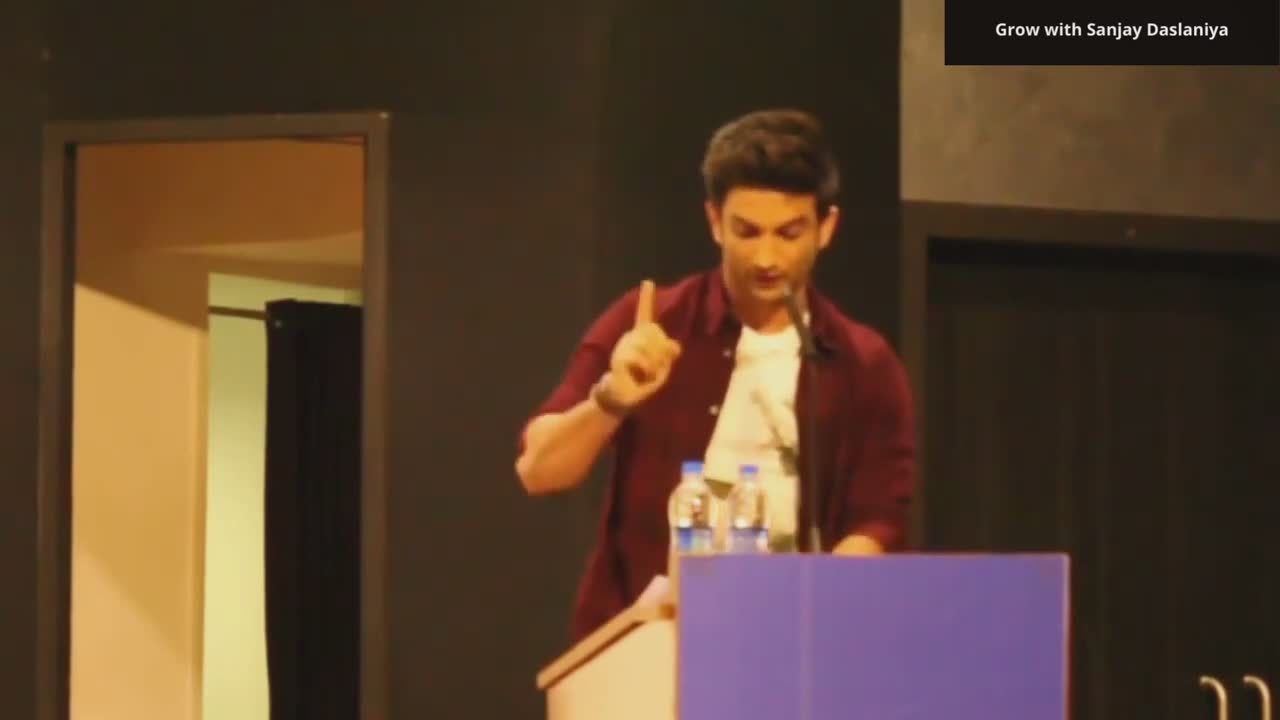 Sushant Singh Rajput's inspiring message about perseverance