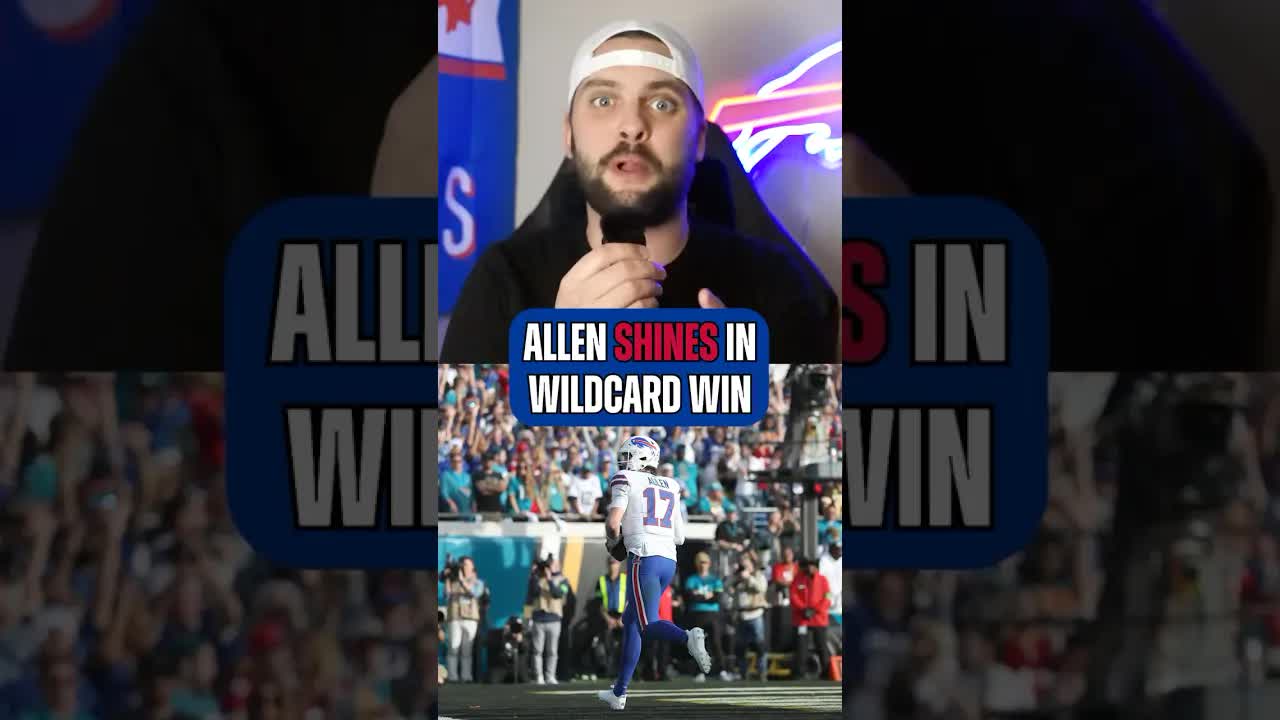 #Bills QB Josh Allen rises to another level in the postseason. #joshallen #nflplayoffs #jaguars #nfl