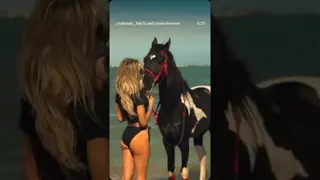The Horse is a beautiful, unique soul, and its love is felt by anyone who comes near it. 🐎🖤
