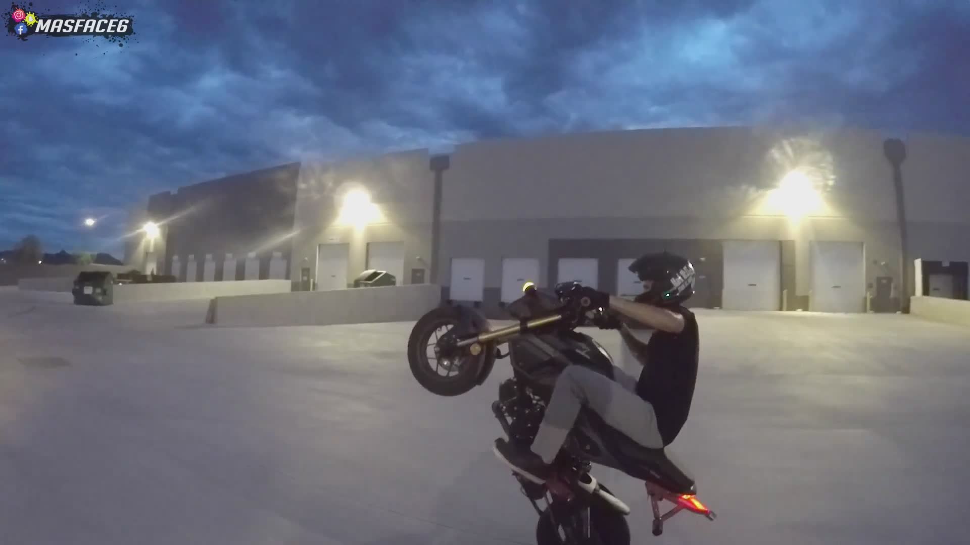 Wide-legged wheelie variation technique