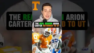Carter is back with the #Vols and rejoins a loaded linebacker room 💪 #Tennessee #football #edit