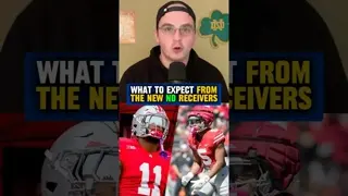 The #Irish have TWO new receivers who will shakeup the offense 👀 #NotreDame #football #edit #shorts