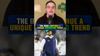 Freeman and the #Irish have locked in on their latest NFL legacy recruit 👀 #NotreDame #football
