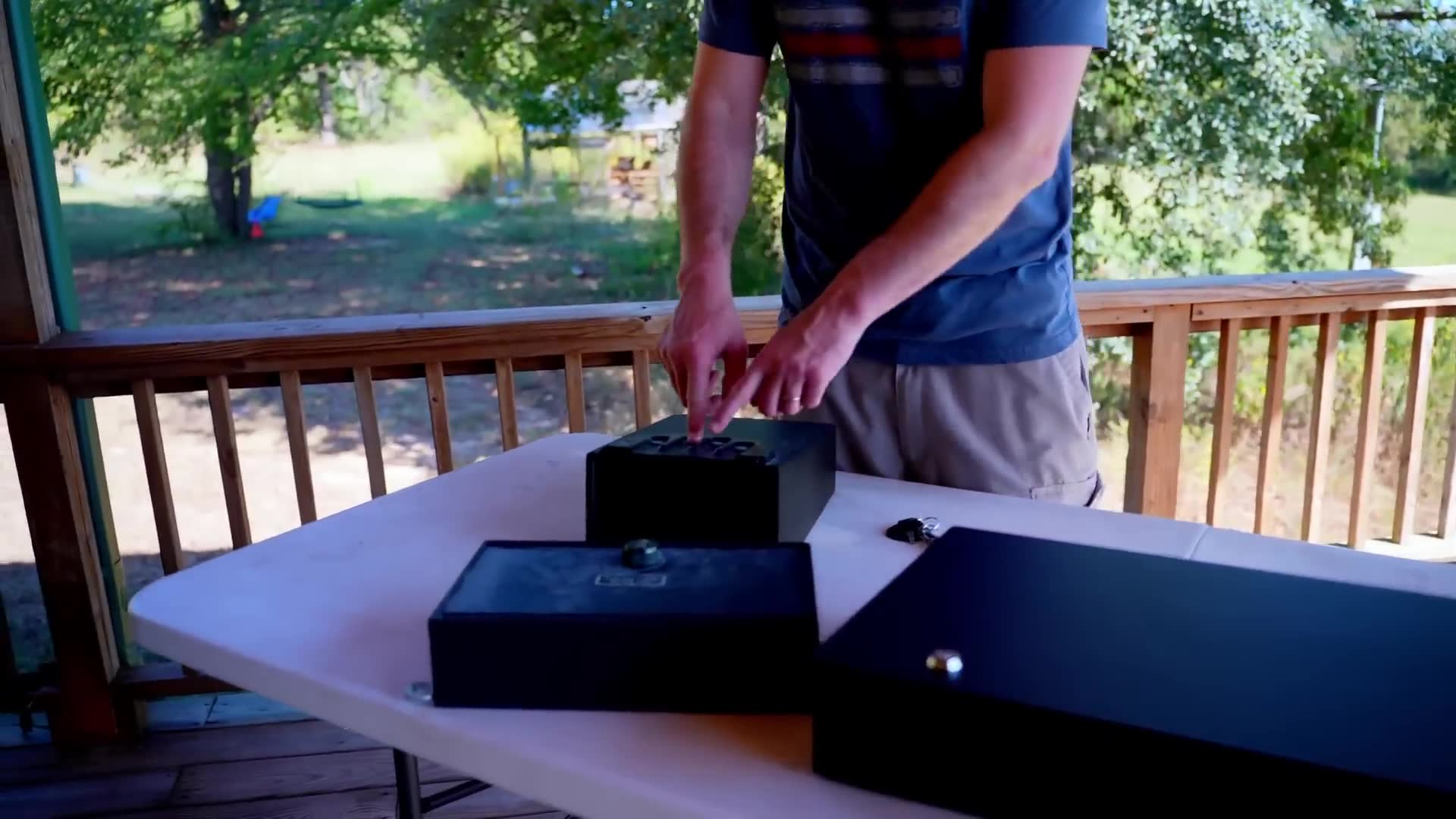 Quick-access long gun storage