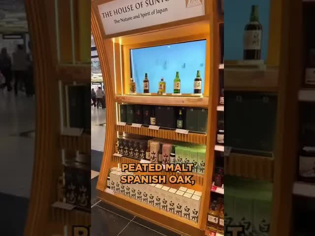 Exploring the whiskey selection at Heathrow Airport Duty Free 🥃#travel #whisky #whiskey #scotch