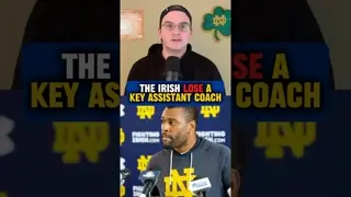 The #Irish have to replace a crucial spot on their staff ☘️ #NotreDame #football #edit #shorts