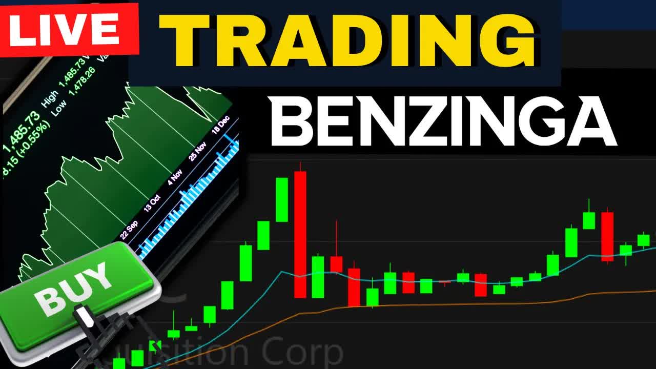 LIVE Trading with Benzinga | Daytrading & Options Trading Stocks TSLA AAPL AMZN