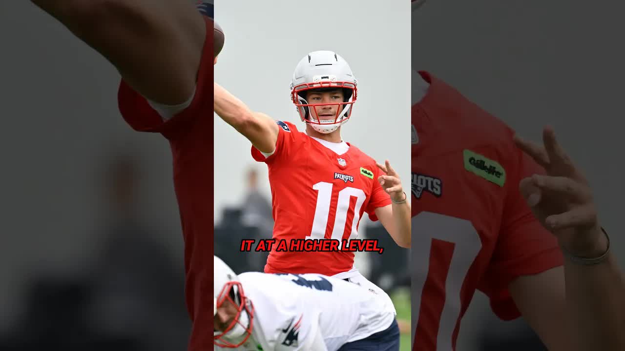 Offseason PROGRESS? Drake Maye’s GROWTH Looks REAL 😳🔵 #newenglandpatriots #patriots #drakemaye #nfl