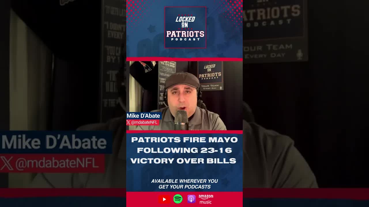 New England Patriots Fire Jerod Mayo After Victory Over Buffalo Bills, Losing No. 1 Draft Pick