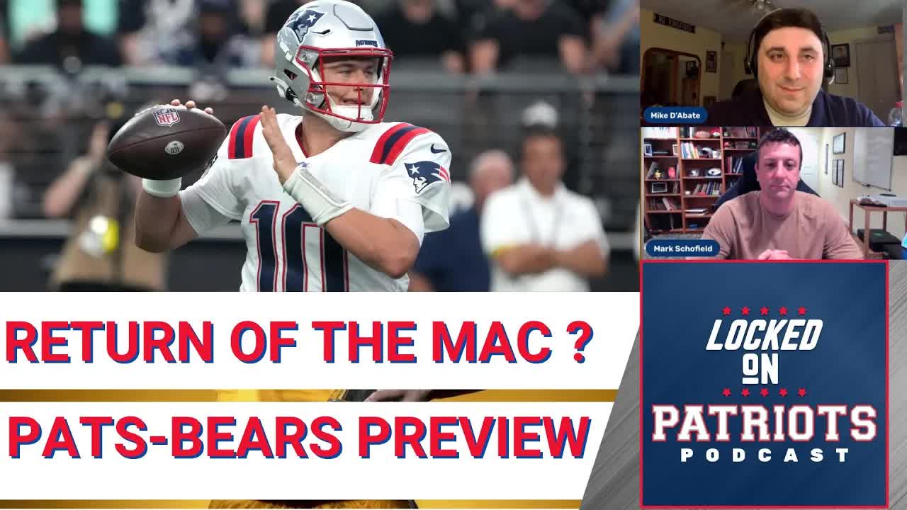 Return of the Mac? -or- Zappe Fever? —  New England Patriots vs. Chicago Bears Preview