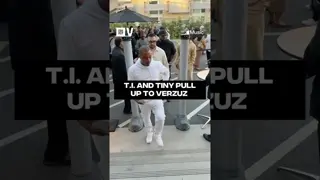 T.I. and Tiny pull up to #VERZUZ