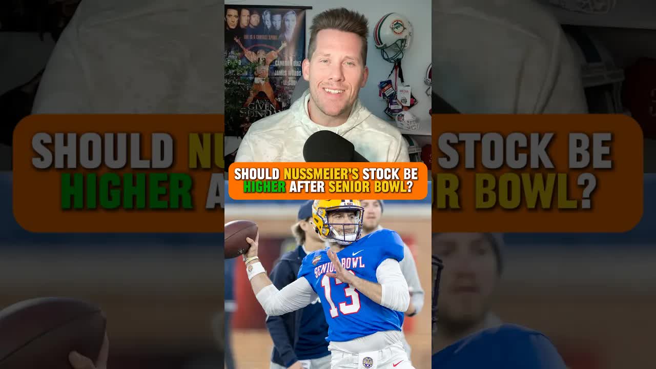 Why Garrett Nussmeier’s stock didn’t change after a great week at the Senior Bowl #nfldraft2026