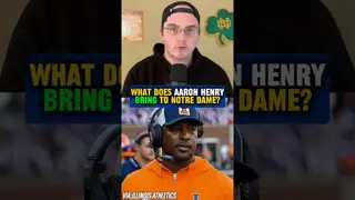 Henry has a history of development that he’ll bring to the #Irish 👀 #NotreDame #football #shorts