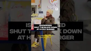 IShowSpeed shut the block down at Hyphy Burger
