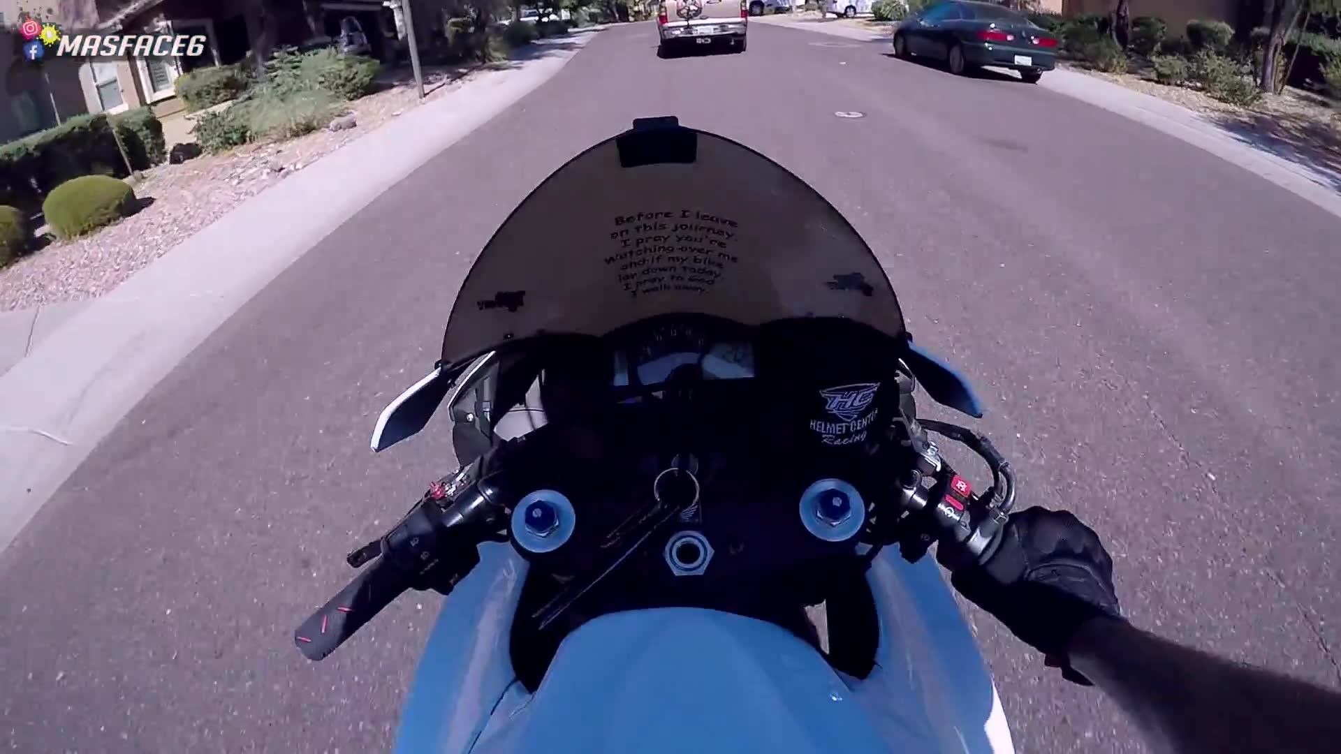 Final emotional ride before selling or trading Honda CBR sport bike