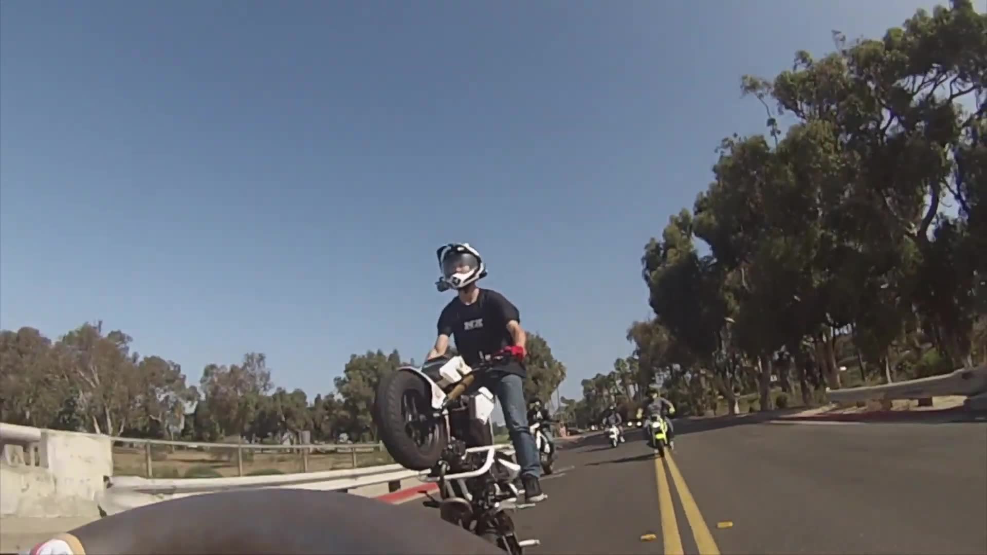 Second part of massive neighborhood group motorcycle cruise
