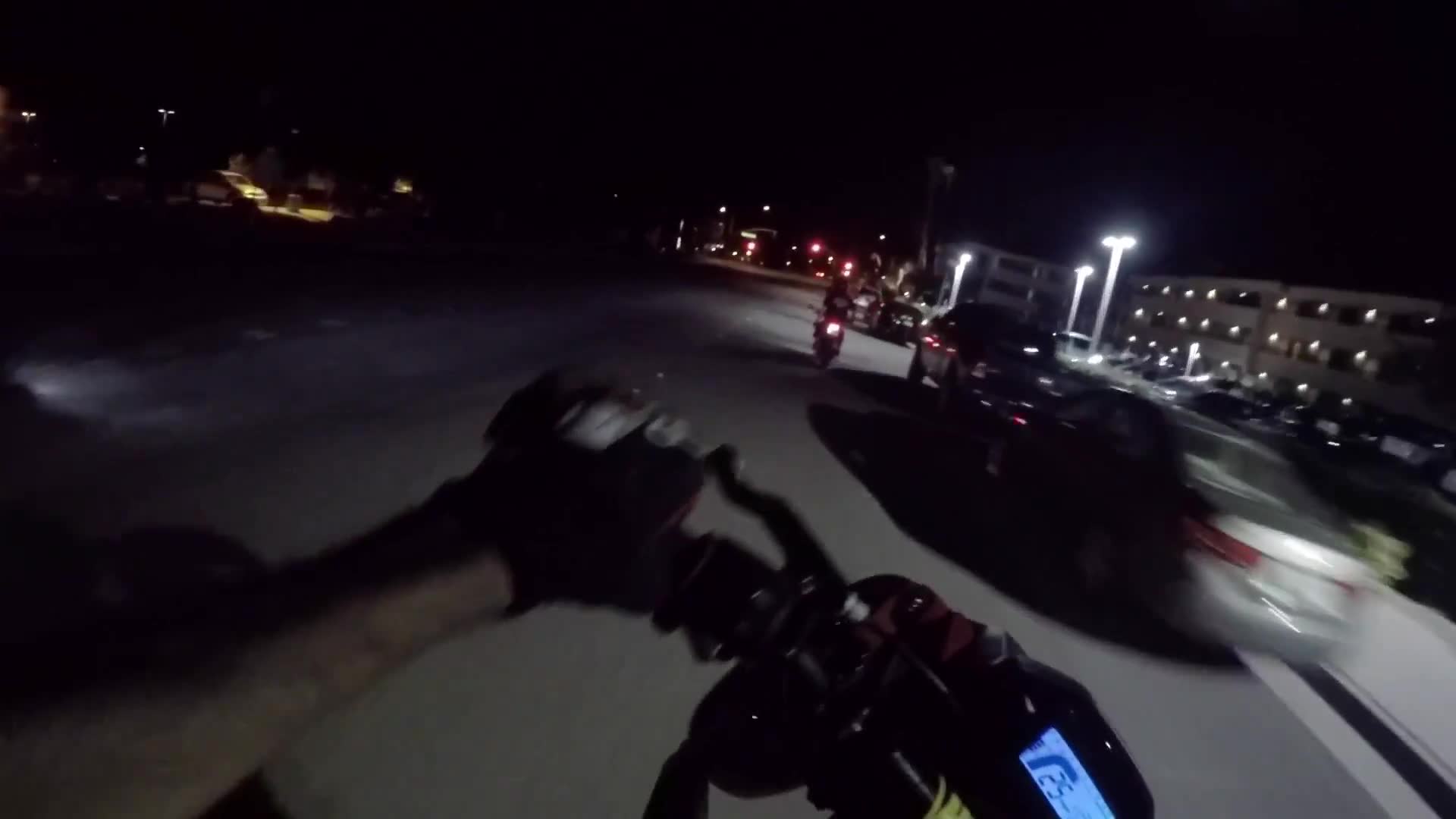 Sport bike crash occurs directly in view of law enforcement officer