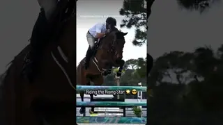 Building, walking, and riding today’s Rising Star course 🌟
