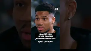 Giannis went from sharing shoes with his brother, to not having to pay for shoes ever again 😤