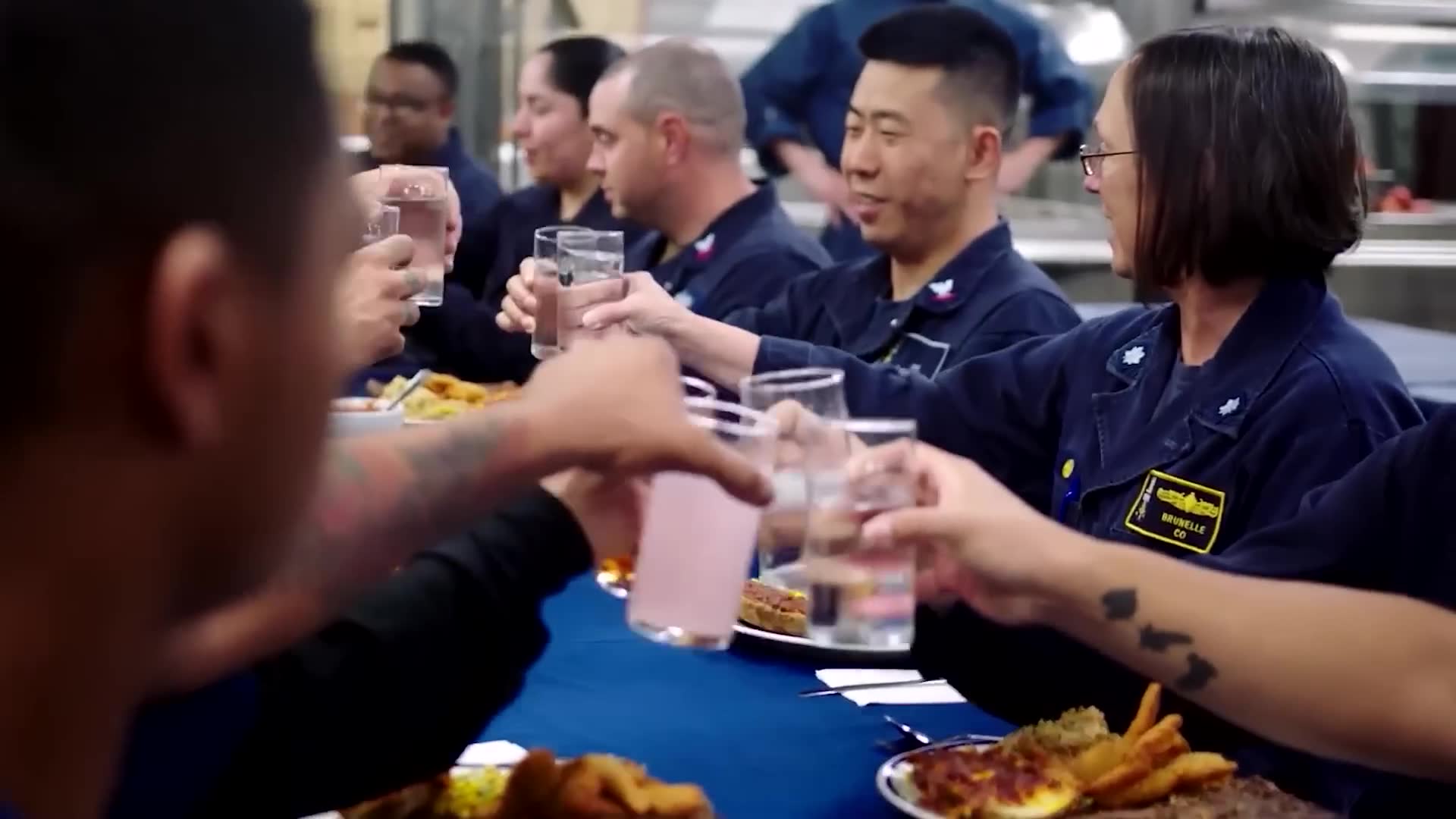 Industrial galley produces thousands of meals