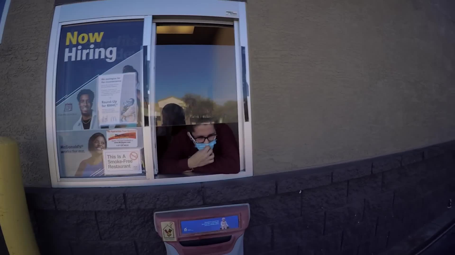 Pranking McDonald's employees while ordering from motorcycles