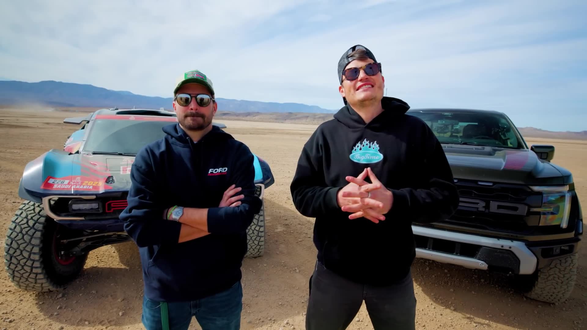 Stock truck versus million-dollar racing version