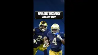 Notre Dame's Jeremiyah Love and Jadarian Price will be COMPETING at the 2026 NFL Combine