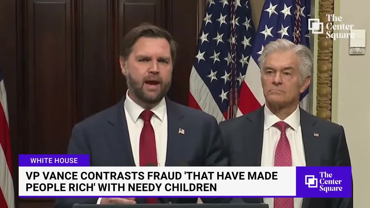 VP Vance Contrasts Fraud "That Have Made People Rich" With Needy Children