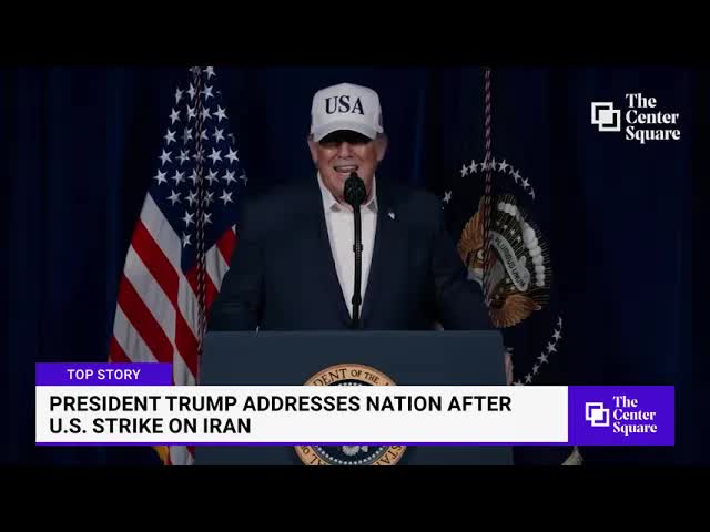 President Trump Addresses Nation After U.S. Strike On Iran
