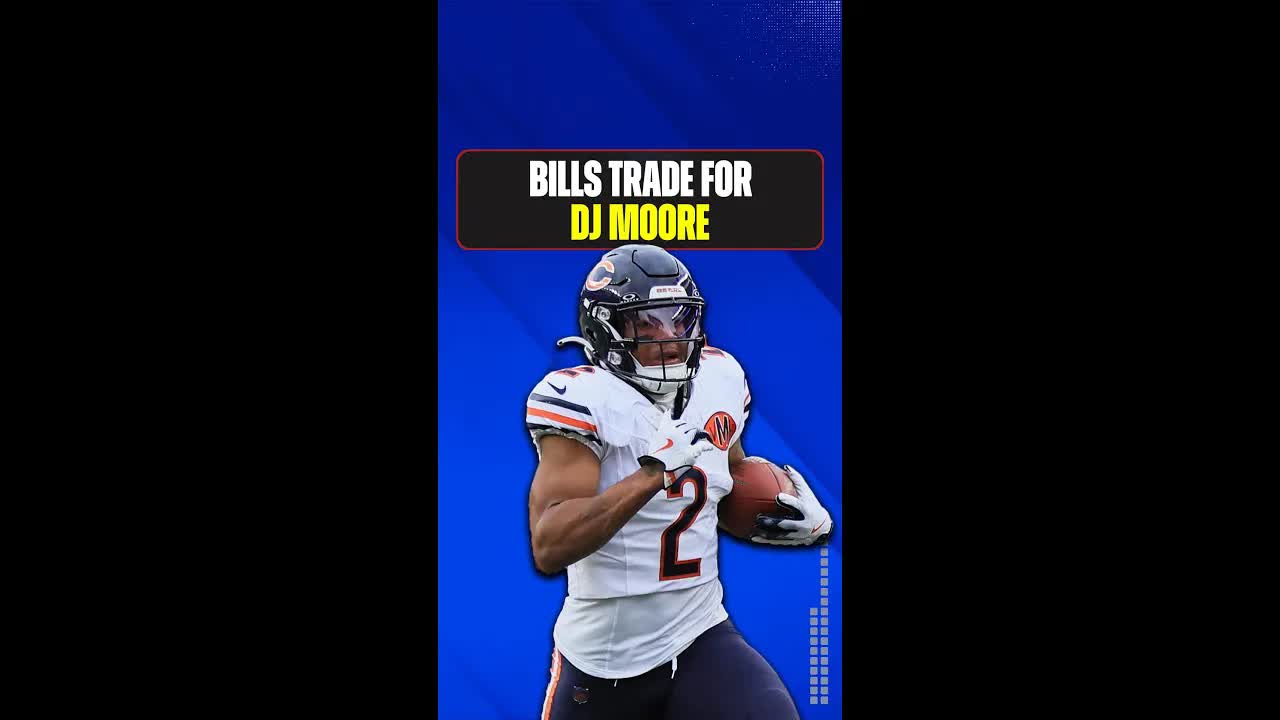 The #BuffaloBills have landed WR DJ Moore via trade! #NFLTrade #GoBills #BillsMafia #NFL