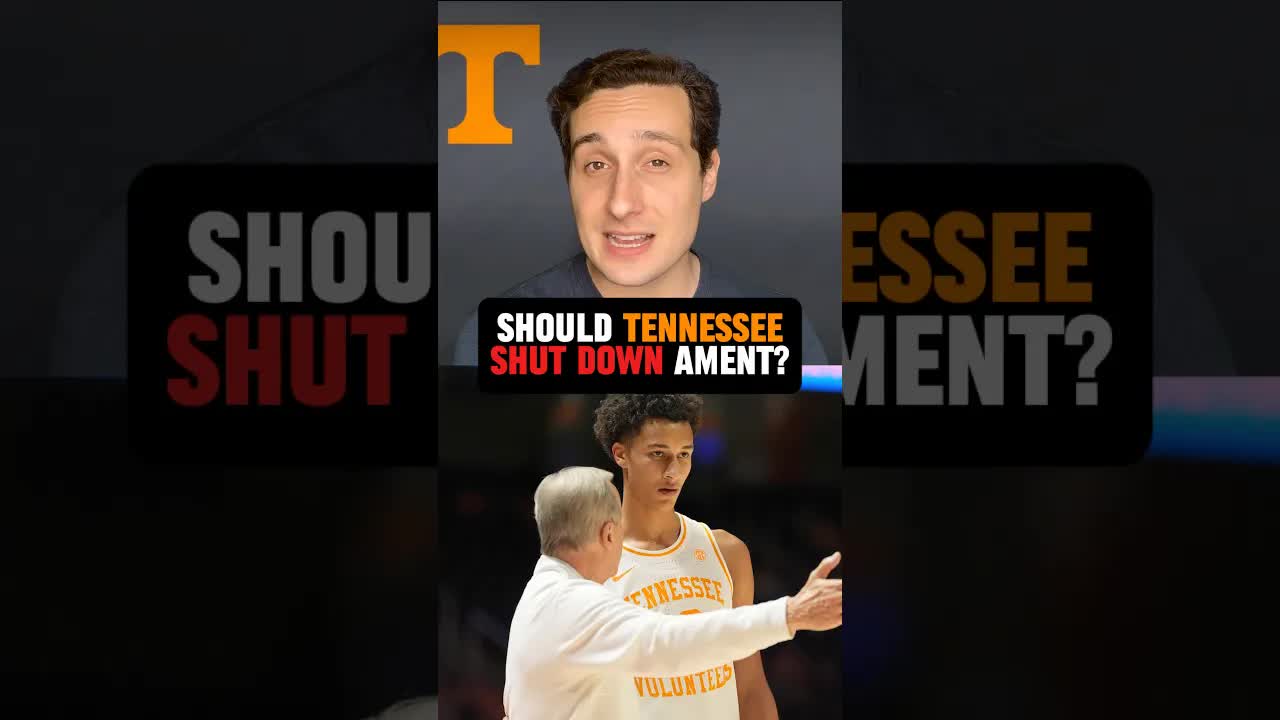 Saving Ament for the NCAA tournament is key for a #Vols run 🔥 #Tennessee #basketball #edit #shorts