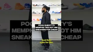 Pooh Shiesty's Memphis ties got him sneakers for cheap #SneakerShopping