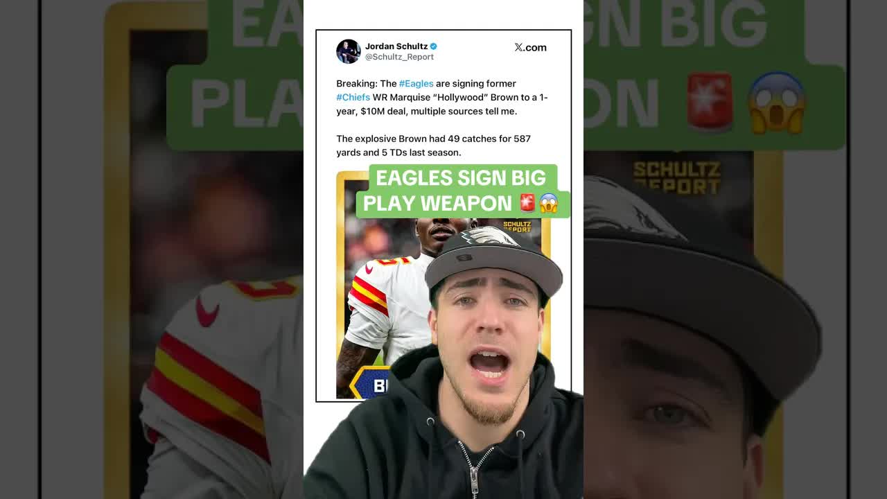 BREAKING: The Eagles SIGN Hollywood Brown & Jalen Hurts Gets Another HUGE WEAPON! #Eagles #NFL episode artwork