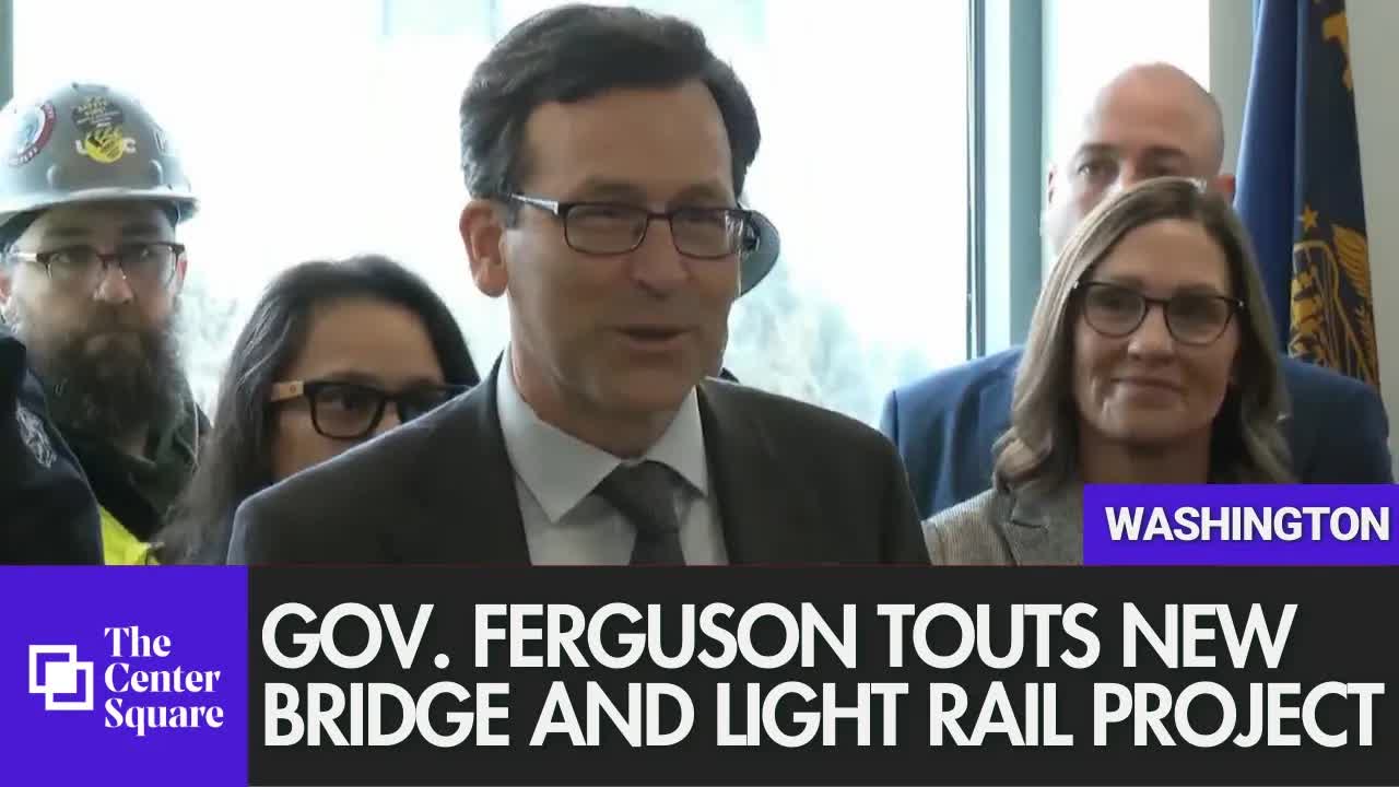 Gov. Ferguson Touts New Bridge and Light Rail Project