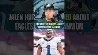 Jalen Hurts Had A Completely Different Tone When Talking About New #Eagles OC Sean Mannion #nfl