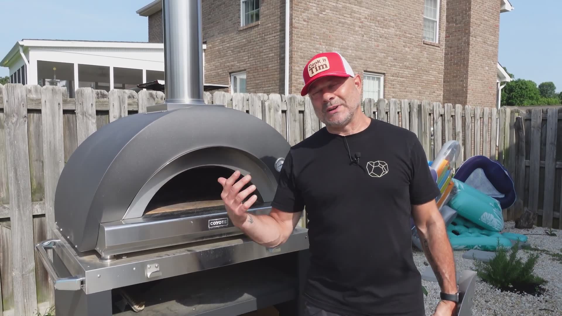 Tennessee barbecue setup with full outdoor kitchen
