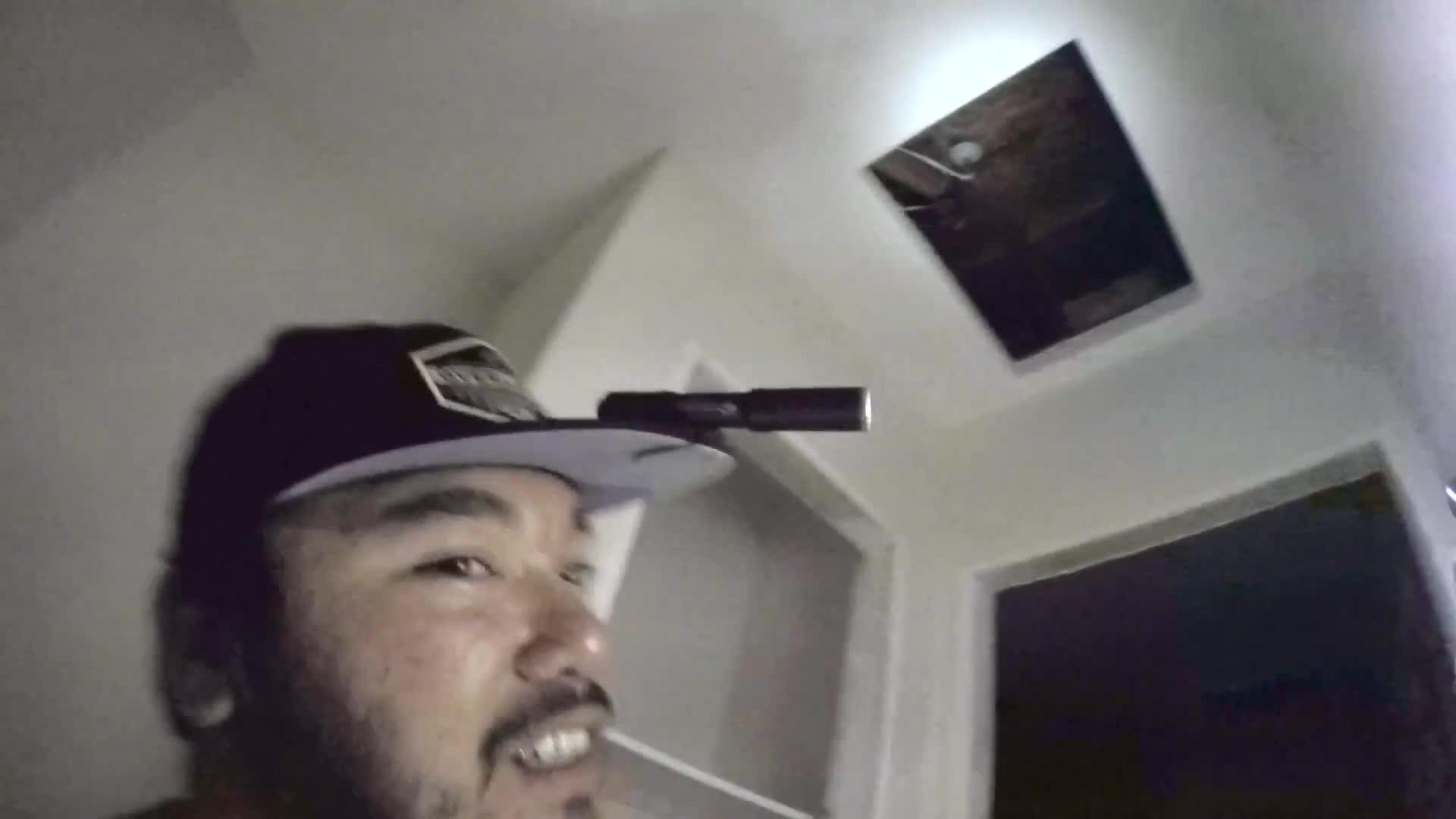 Urban exploration of an abandoned house leads to a creepy discovery in the attic above