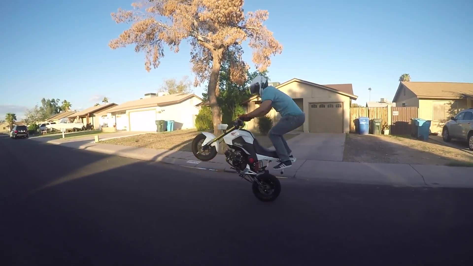 Handling a full list of errands on the motorcycle including some unexpected requests