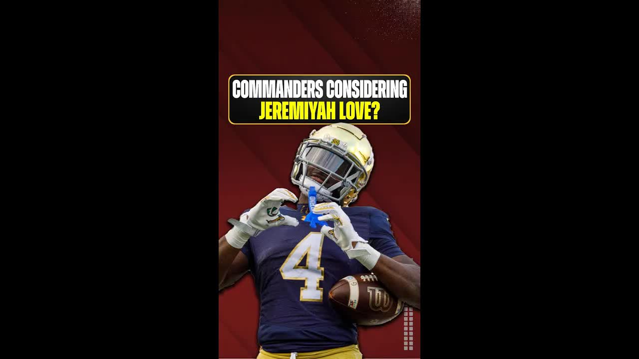 Could Jeremiyah Love be the #WashingtonCommanders' selection at #7 in the #2026NFLDraft? #RaiseHail episode artwork
