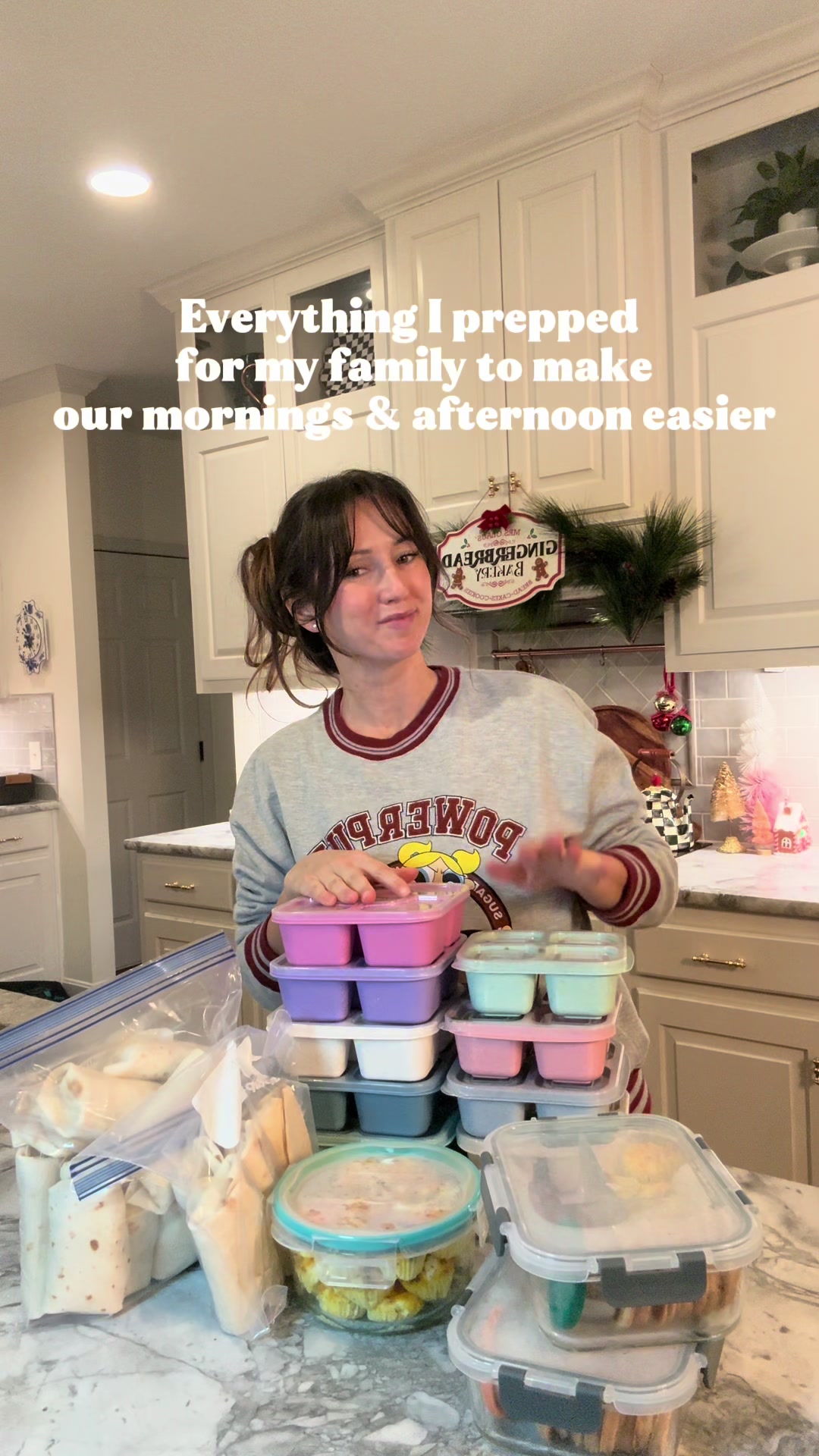 Family meal preparation to streamline busy morning and afternoon schedules
